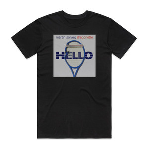 Martin Solveig Hello Album Cover T-Shirt Black Martin Solveig Hello Album Cover T-Shirt Black