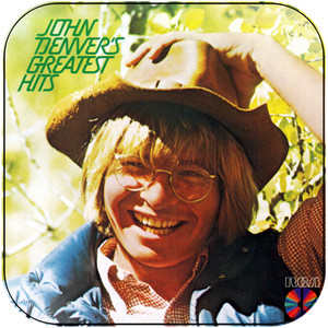 John Denver Greatest Hits Album Cover Sticker John Denver Greatest Hits Album Cover Sticker