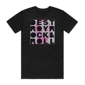 Mylo Destroy Rock Roll Album Cover T-Shirt Black Mylo Destroy Rock Roll Album Cover T-Shirt Black