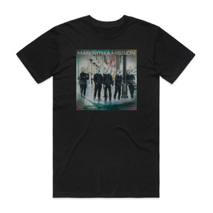 MAN WITH A MISSION Dont Feel The Distance Ep Album Cover T-Shirt Black