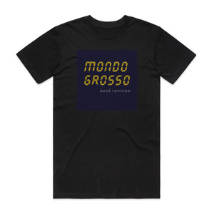 Mondo Grosso Best Remixes Album Cover T-Shirt Black