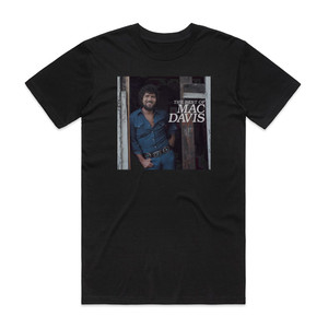 Mac Davis The Best Of Mac Davis Album Cover T-Shirt Black Mac Davis The Best Of Mac Davis Album Cover T-Shirt Black