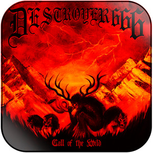 Destroyer 666 Call Of The Wild Album Cover Sticker Destroyer 666 Call Of The Wild Album Cover Sticker
