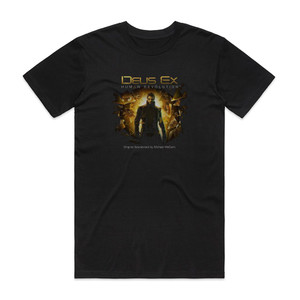 Michael McCann Deus Ex Human Revolution Album Cover T-Shirt Black