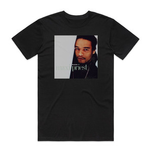 Maxi Priest Bonafide Album Cover T-Shirt Black Maxi Priest Bonafide Album Cover T-Shirt Black