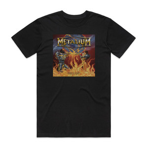 Metalium Demons Of Insanity Chapter Five Album Cover T-Shirt Black Metalium Demons Of Insanity Chapter Five Album Cover T-Shirt Black