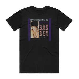Miami Sound Machine Bad Boy Remix Album Cover T-Shirt Black