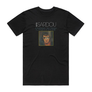 Michel Sardou Les Lacs Du Connemara Album Cover T-Shirt Black Michel Sardou Les Lacs Du Connemara Album Cover T-Shirt Black