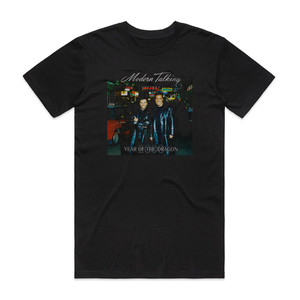 Modern Talking 2000 Year Of The Dragon Album Cover T-Shirt Black Modern Talking 2000 Year Of The Dragon Album Cover T-Shirt Black