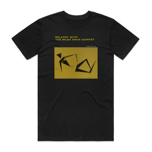 Miles Davis Quintet Relaxin With The Miles Davis Quintet Album Cover T-Shirt Black Miles Davis Quintet Relaxin With The Miles Davis Quintet Album Cover T-Shirt Black