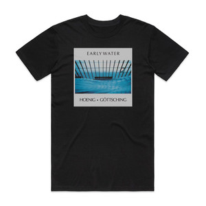 Manuel Gottsching Early Water Album Cover T-Shirt Black Manuel Gottsching Early Water Album Cover T-Shirt Black