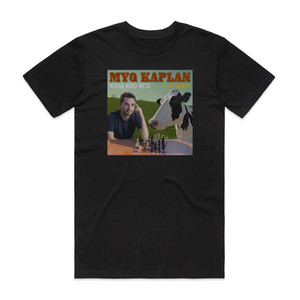 Myq Kaplan Vegan Mind Meld Album Cover T-Shirt Black Myq Kaplan Vegan Mind Meld Album Cover T-Shirt Black
