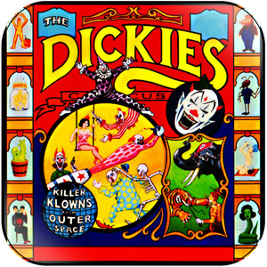 The Dickies Killer Klowns From Outer Space Album Cover Sticker The Dickies Killer Klowns From Outer Space Album Cover Sticker