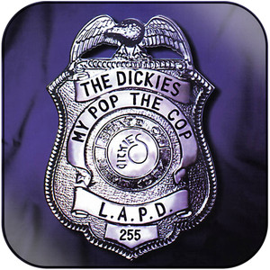 The Dickies My Pop The Cop Album Cover Sticker The Dickies My Pop The Cop Album Cover Sticker