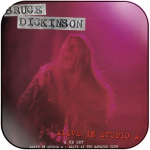 Bruce Dickinson Alive In Studio A Album Cover Sticker Bruce Dickinson Alive In Studio A Album Cover Sticker
