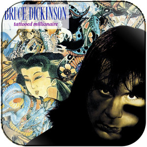 Bruce Dickinson Tattooed Millionaire-1 Album Cover Sticker