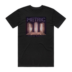 Metric Plug In Plug Out Album Cover T-Shirt Black Metric Plug In Plug Out Album Cover T-Shirt Black