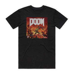 Mick Gordon Doom Album Cover T-Shirt Black