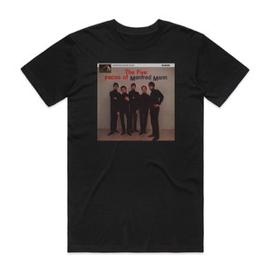 Manfred Mann The Five Faces Of Manfred Mann Album Cover T-Shirt Black Manfred Mann The Five Faces Of Manfred Mann Album Cover T-Shirt Black