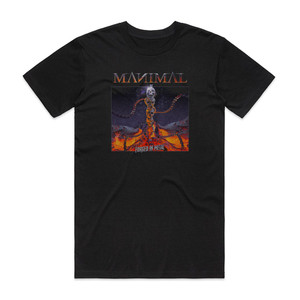Manimal Forged In Metal Album Cover T-Shirt Black Manimal Forged In Metal Album Cover T-Shirt Black