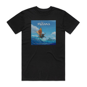 Mark Mancina Moana Album Cover T-Shirt Black Mark Mancina Moana Album Cover T-Shirt Black
