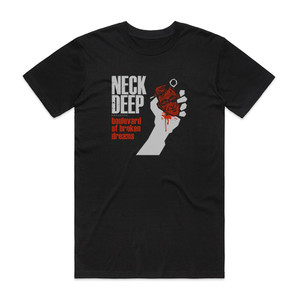 Neck Deep Boulevard Of Broken Dreams Album Cover T-Shirt Black Neck Deep Boulevard Of Broken Dreams Album Cover T-Shirt Black
