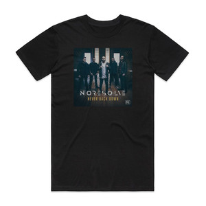 No Resolve Never Back Down Album Cover T-Shirt Black No Resolve Never Back Down Album Cover T-Shirt Black