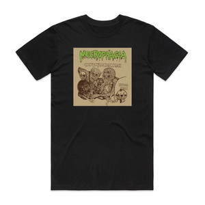 Necrophagia Ready For Death Album Cover T-Shirt Black Necrophagia Ready For Death Album Cover T-Shirt Black