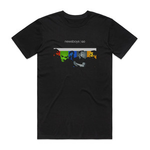 Newsboys Go Album Cover T-Shirt Black Newsboys Go Album Cover T-Shirt Black