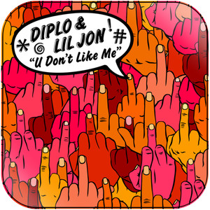 Diplo U Dont Like Me Album Cover Sticker Diplo U Dont Like Me Album Cover Sticker