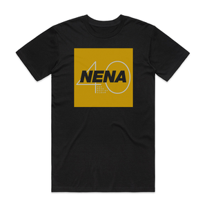 Nena Nena 40 Das Neue Best Of Album Album Cover T-Shirt Black Nena Nena 40 Das Neue Best Of Album Album Cover T-Shirt Black