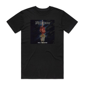 Night Demon Kill The Pain Album Cover T-Shirt Black Night Demon Kill The Pain Album Cover T-Shirt Black