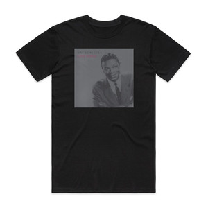 Nat King Cole Love Songs Album Cover T-Shirt Black Nat King Cole Love Songs Album Cover T-Shirt Black
