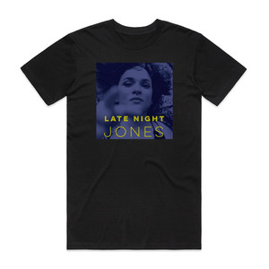 Norah Jones Late Night Jones Album Cover T-Shirt Black Norah Jones Late Night Jones Album Cover T-Shirt Black