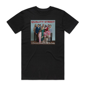Nick Lowe Quality Street A Seasonal Selection For All The Family Album Cover T-Shirt Black Nick Lowe Quality Street A Seasonal Selection For All The Family Album Cover T-Shirt Black