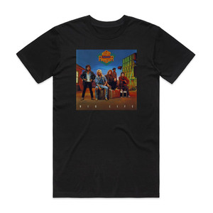Night Ranger Big Life 1 Album Cover T-Shirt Black Night Ranger Big Life 1 Album Cover T-Shirt Black