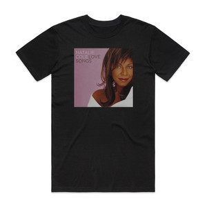 Natalie Cole Love Songs Album Cover T-Shirt Black Natalie Cole Love Songs Album Cover T-Shirt Black