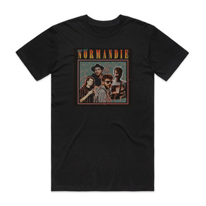 Normandie Believe Collide Stripped Versions Album Cover T-Shirt Black Normandie Believe Collide Stripped Versions Album Cover T-Shirt Black