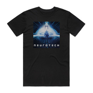 Neurotech Blue Screen Planet Album Cover T-Shirt Black Neurotech Blue Screen Planet Album Cover T-Shirt Black