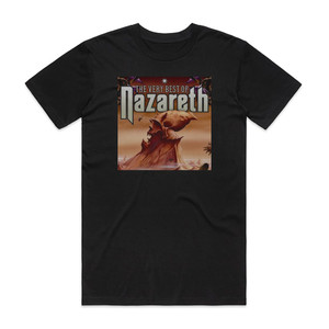 Nazareth The Very Best Of Nazareth Album Cover T-Shirt Black Nazareth The Very Best Of Nazareth Album Cover T-Shirt Black