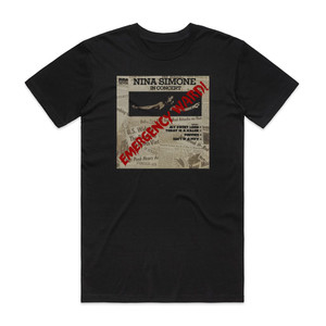 Nina Simone In Concert Emergency Ward Album Cover T-Shirt Black