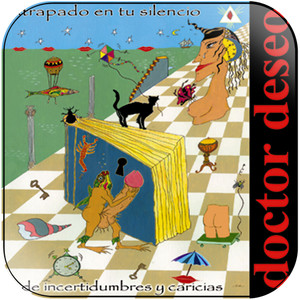 Doctor Deseo Atrapado En Tu Silencio De Incertidumbres Y Caricias Album Cover Sticker