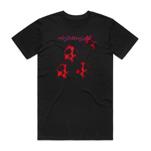 Nightingale The Breathing Shadow Album Cover T-Shirt Black Nightingale The Breathing Shadow Album Cover T-Shirt Black