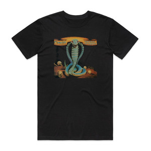 Omen Warning Of Danger Album Cover T-Shirt Black Omen Warning Of Danger Album Cover T-Shirt Black