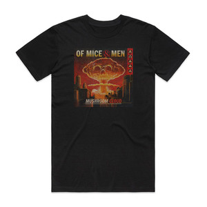Of Mice and Men Mushroom Cloud Album Cover T-Shirt Black Of Mice and Men Mushroom Cloud Album Cover T-Shirt Black