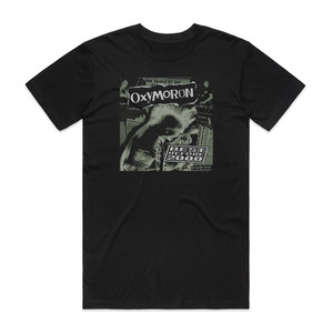Oxymoron Best Before 2000 The Singles Album Cover T-Shirt Black Oxymoron Best Before 2000 The Singles Album Cover T-Shirt Black
