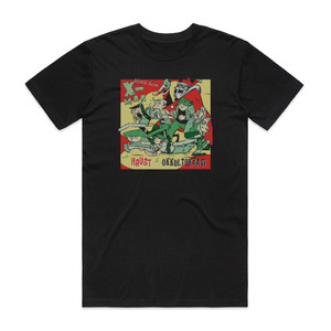 Okkultokrati Black Hole X Mas With Album Cover T-Shirt Black Okkultokrati Black Hole X Mas With Album Cover T-Shirt Black