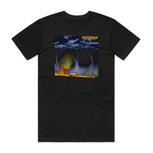Outrage The Great Blue Album Cover T-Shirt Black Outrage The Great Blue Album Cover T-Shirt Black