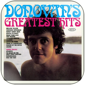 Donovan Donovans Greatest Hits Album Cover Sticker Donovan Donovans Greatest Hits Album Cover Sticker