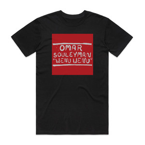 Omar Souleyman Wenu Wenu Album Cover T-Shirt Black Omar Souleyman Wenu Wenu Album Cover T-Shirt Black